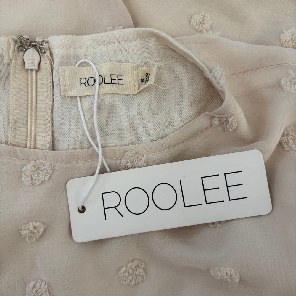 NWT Roolee Weak In the Knees Midi Dress Sz S Cottagecore Feminine Modest - Picture 4 of 5